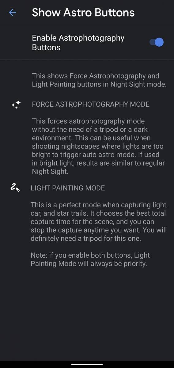 Google Camera mod brings manual Astrophotography mode to Pixels for Light Painting shots