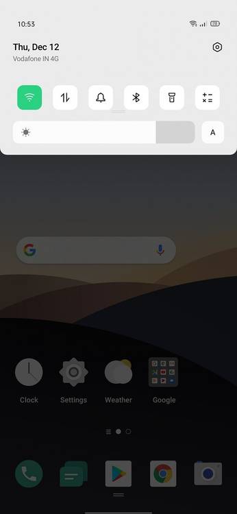 ColorOS 7 notification center