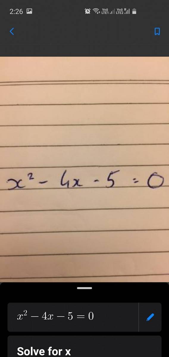 Microsoft Math Solver