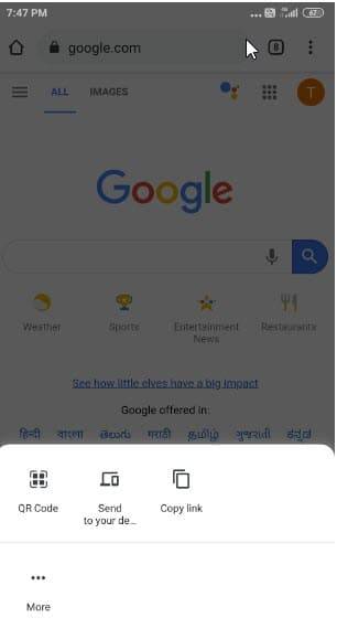 Chrome for Android new Share UI