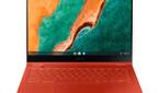 Samsung Galaxy Chromebook in Fiest Red front view