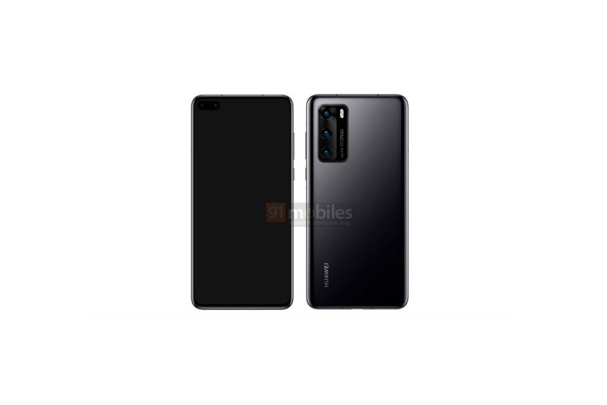 Update: Colors] Huawei P40 leaked render shows off dual punch-hole