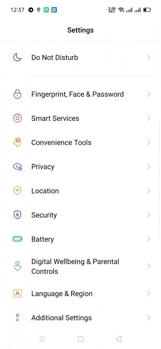 Realme 3 Pro ColorOS 6 Android 10