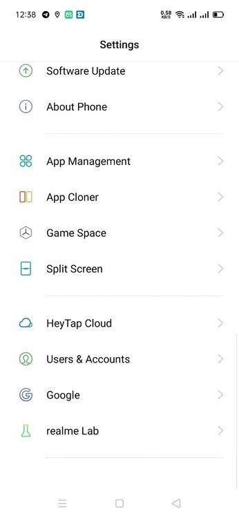 Realme 3 Pro ColorOS 6 Android 10