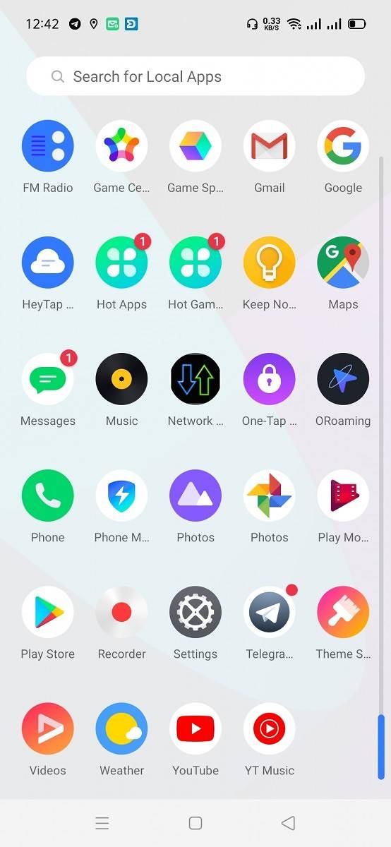 Realme 3 Pro ColorOS 6 Android 10