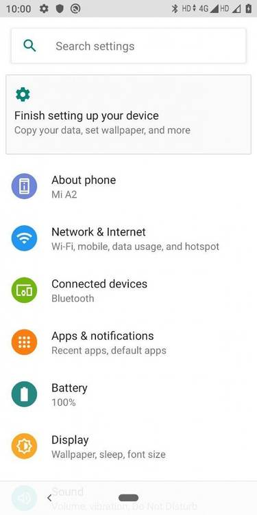 Mi A2 Android 10 update