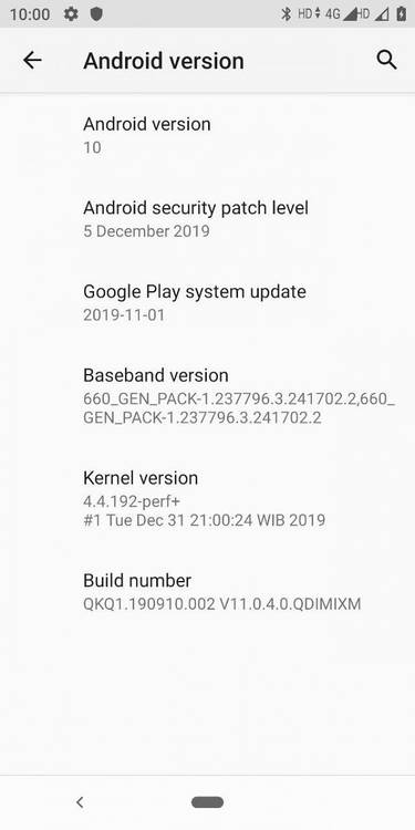 Mi A2 Android 10 update