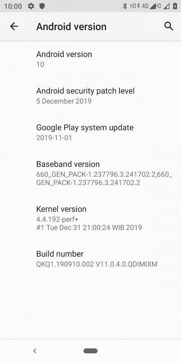 Mi A2 Android 10 update