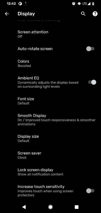 Android 11 increased touch sensitivity option on the Google Pixel 4