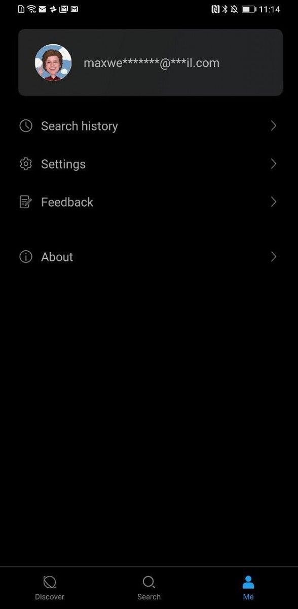 Huawei Search settings