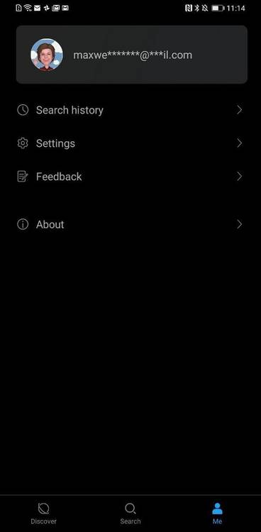 Huawei Search settings