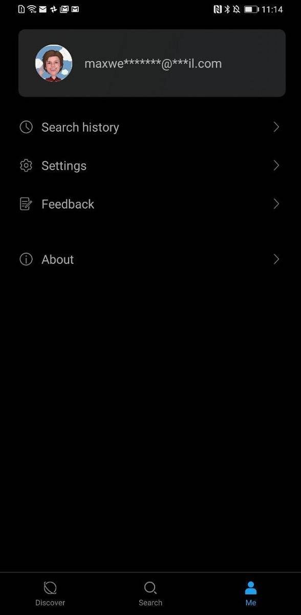 Huawei Search settings