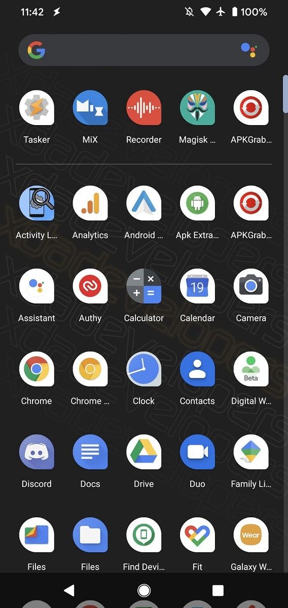 Pixel Launcher Android 11 hotseat