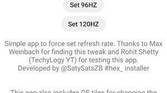 Galaxy S20 Force 96Hz