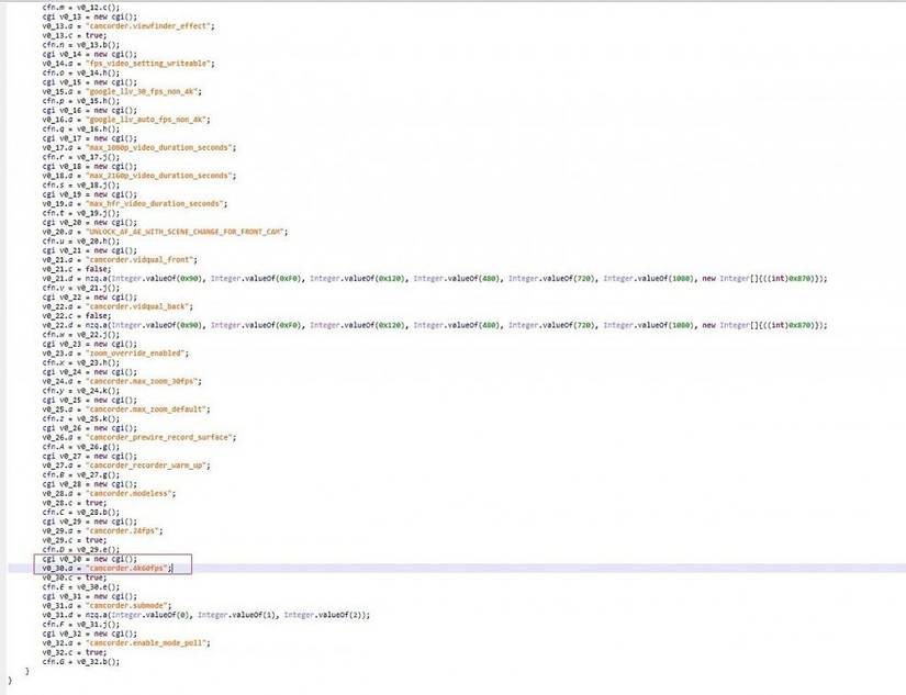 Google Camera 7.4 code