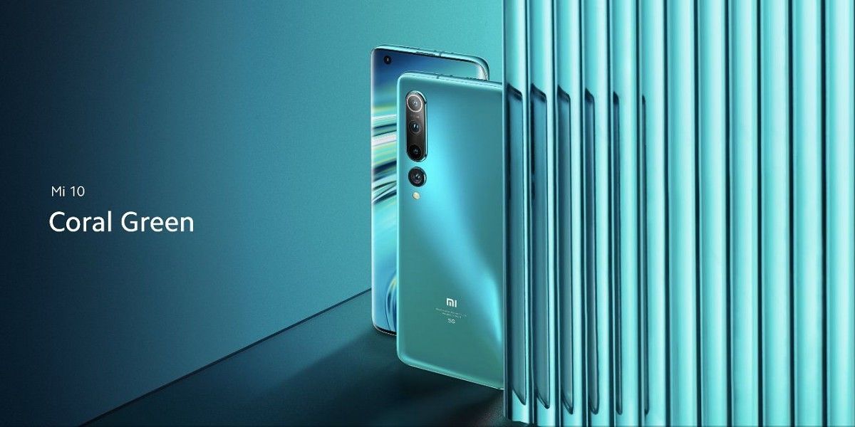 Xiaomi Mi 10 5G 8+128GB Coral Green – Débloqué, état Occasion, Charge Rapide, NFC