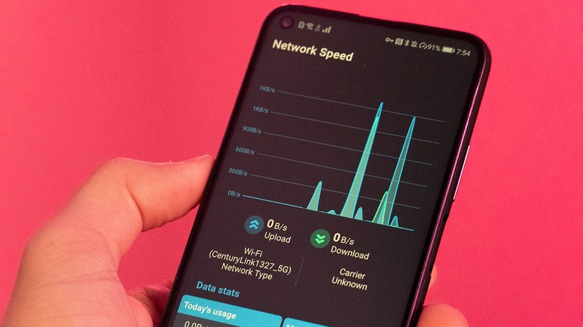 Get Network Statistics with Net Speed Indicator