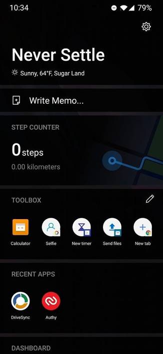 OnePlus Launcher 4.3.3 Shelf AMOLED black