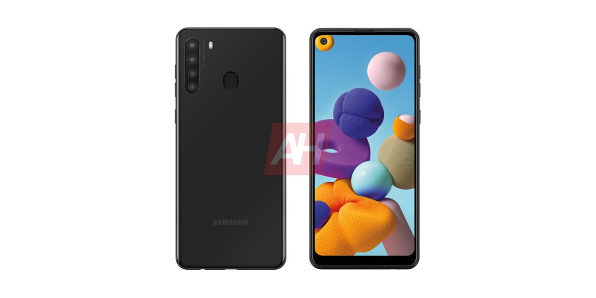 Galaxy A21 leaks with quad camera setup and fingerprint scanner