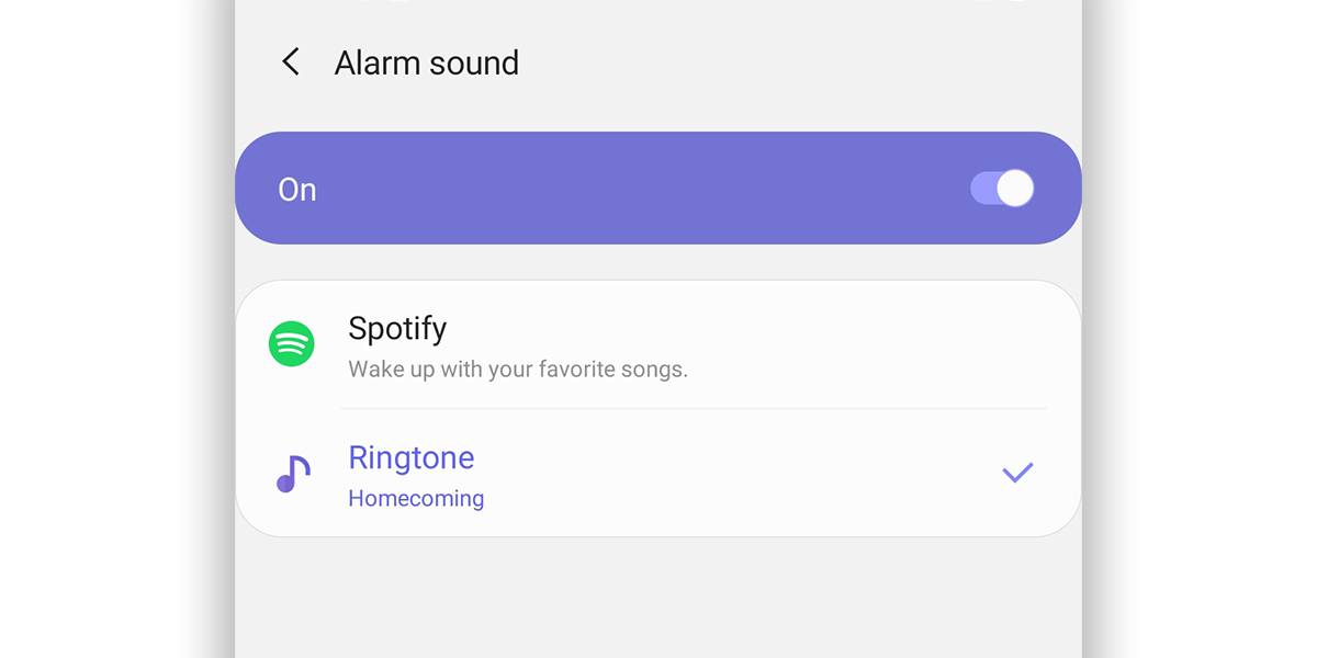 Samsung Clock app