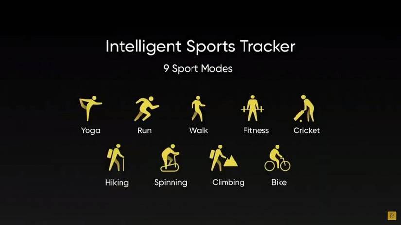 Realme Band sports modes