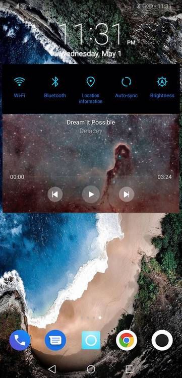 EMUI 9 dark theme