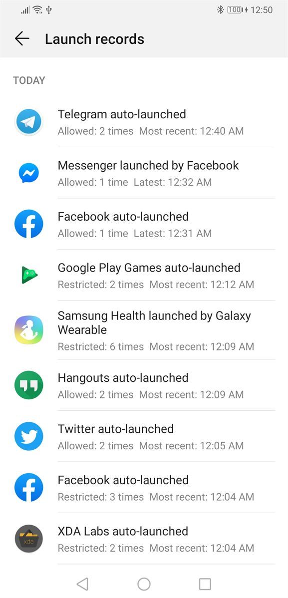 EMUI 9 and Magic UI 2 battery settings