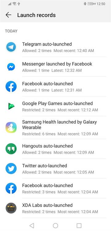 EMUI 9 and Magic UI 2 battery settings