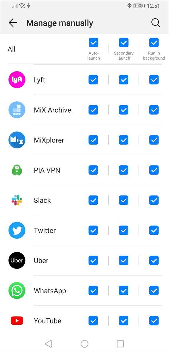 EMUI 9 and Magic UI 2 battery settings