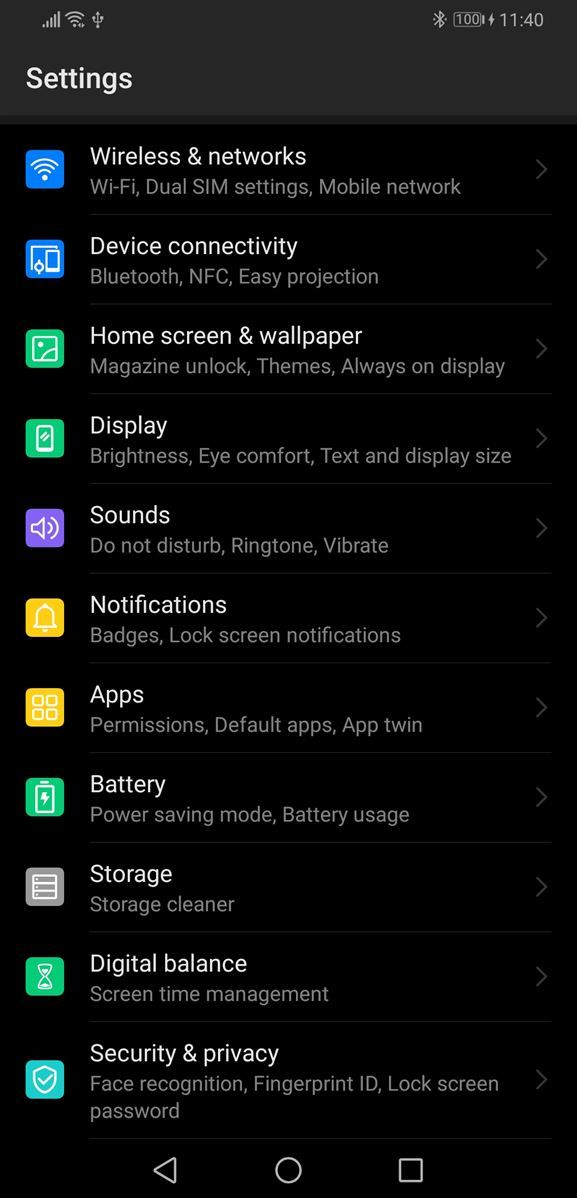 Built-in dark theme