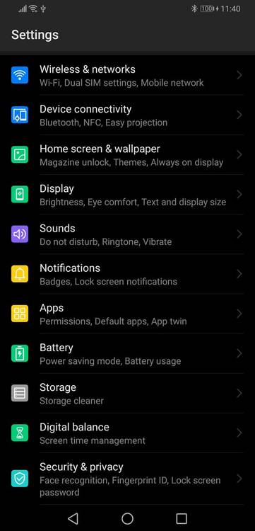 Built-in dark theme