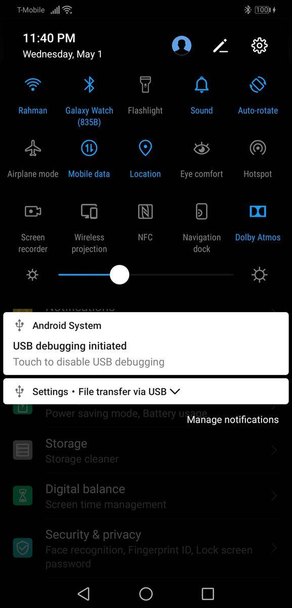 built-in dark theme