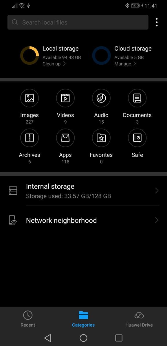 built-in dark theme