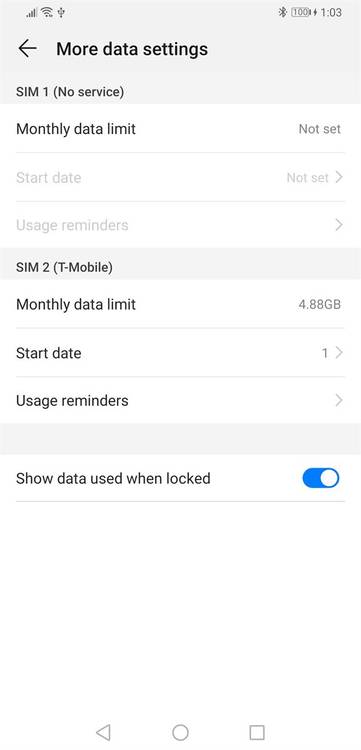 EMUI 9 and Magic UI 2 network settings