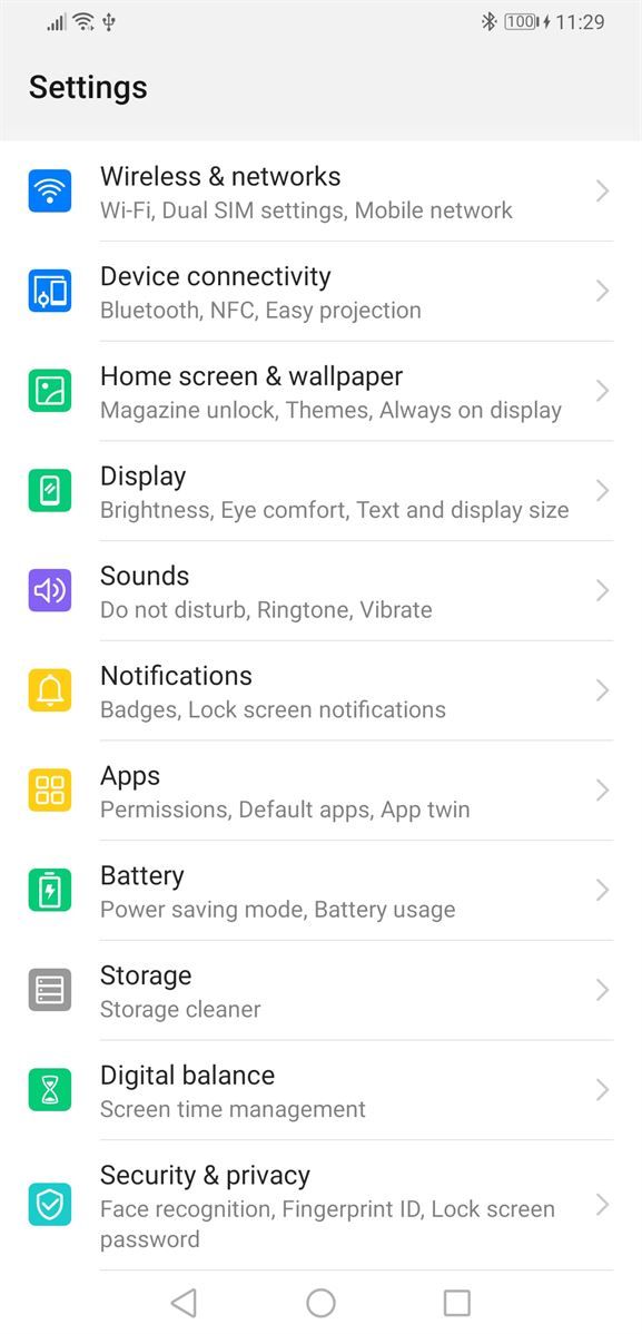EMUI 9 default theme