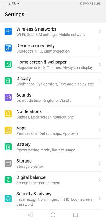 EMUI 9 default theme