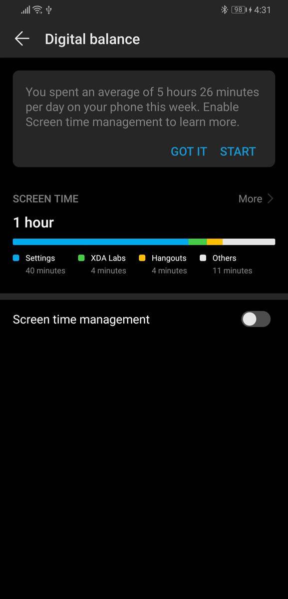 EMUI 9 and Magic UI 2 Digital Balance