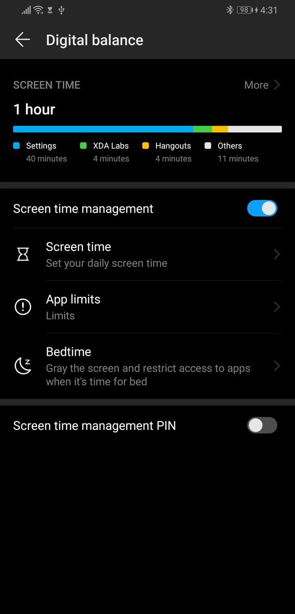 EMUI 9 and Magic UI 2 Digital Balance
