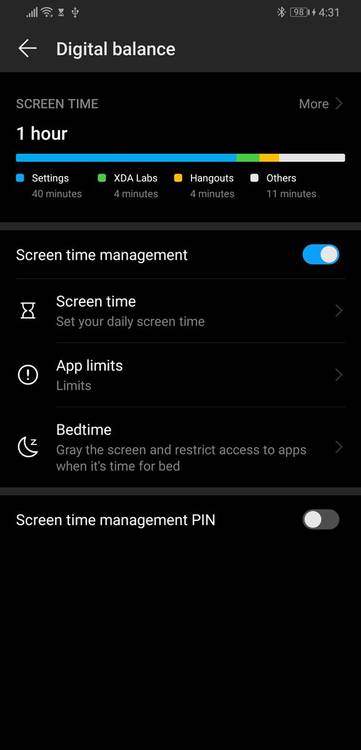 EMUI 9 and Magic UI 2 Digital Balance
