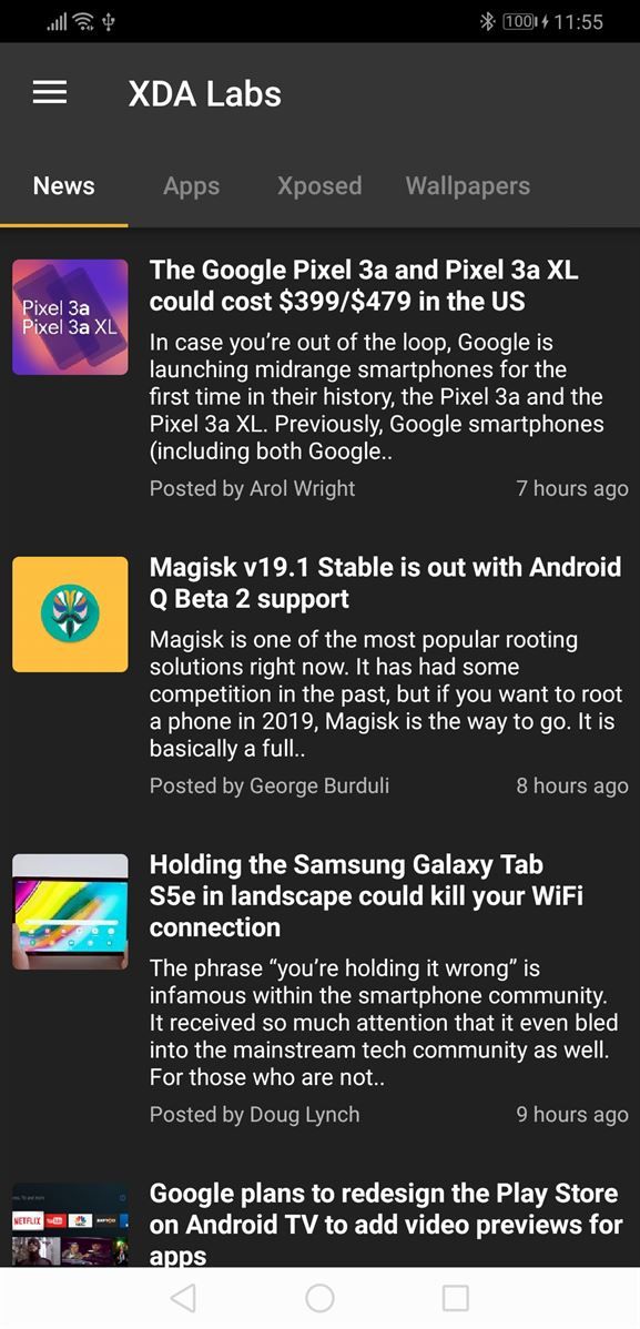 EMUI 9 and Magic UI 2 notch settings