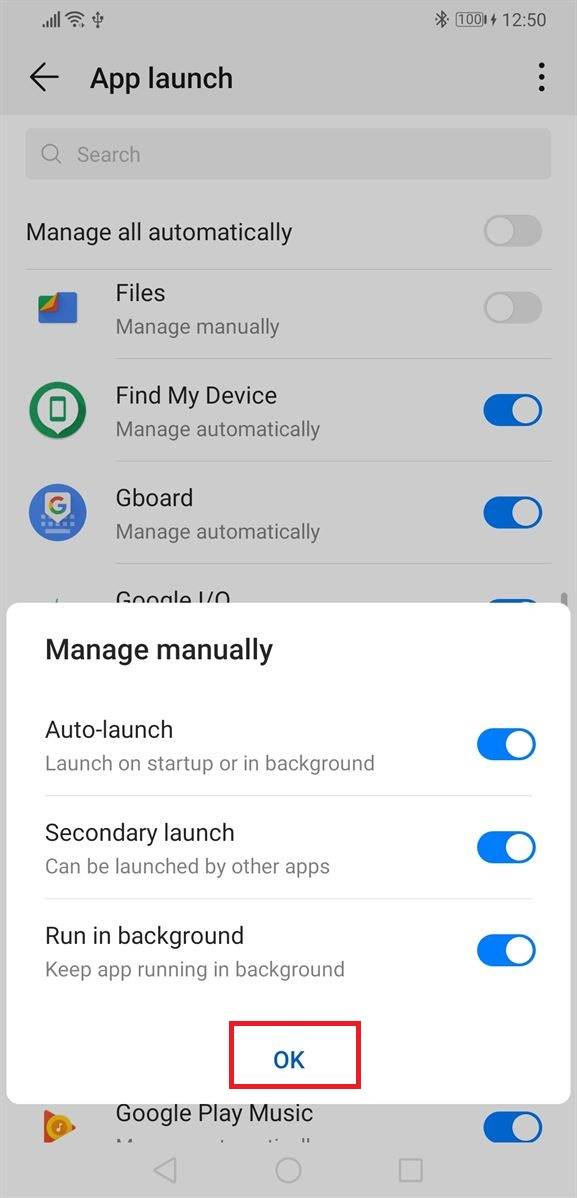 EMUI 9 and Magic UI 2 battery settings