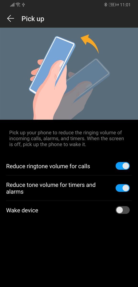 EMUI 9 and Magic UI 2 motion control