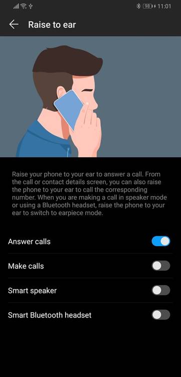 EMUI 9 and Magic UI 2 motion control