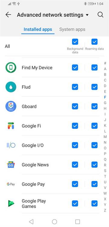EMUI 9 and Magic UI 2 network settings