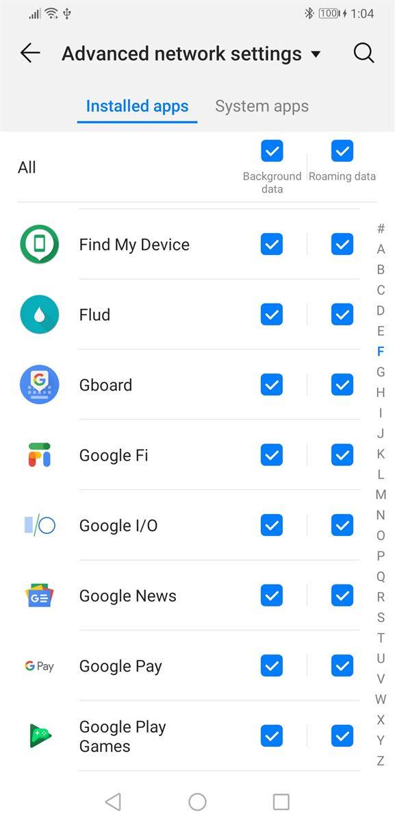 EMUI 9 and Magic UI 2 network settings