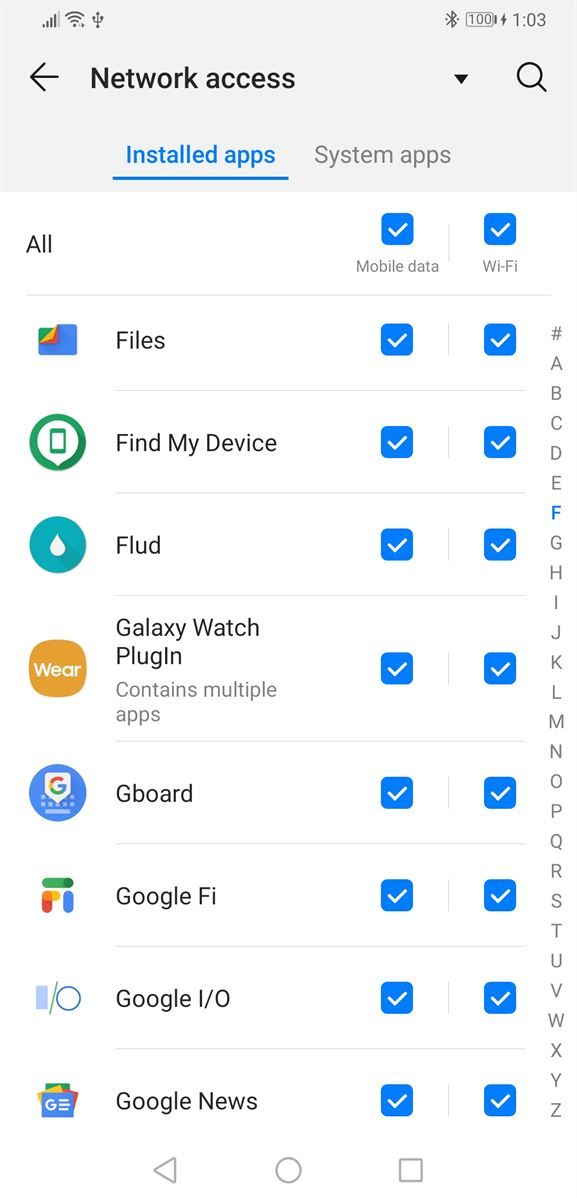 EMUI 9 and Magic UI 2 network settings