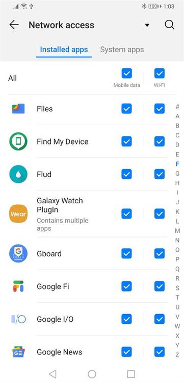 EMUI 9 and Magic UI 2 network settings