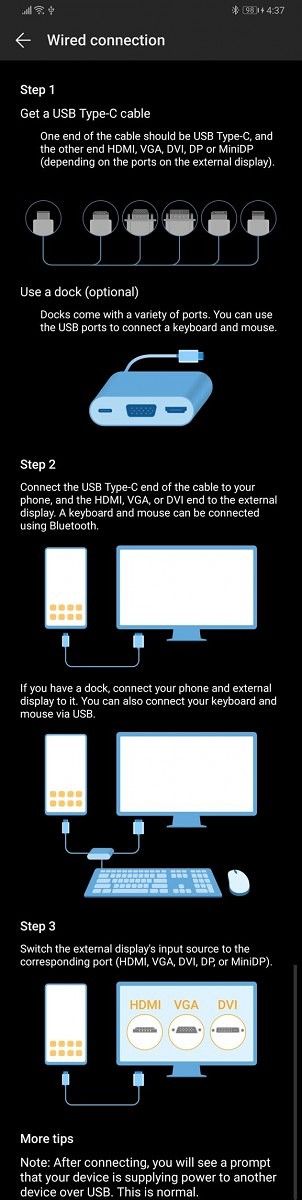 EMUI 9 and Magic UI 2 Easy Projection