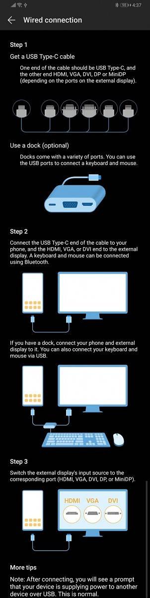 EMUI 9 and Magic UI 2 Easy Projection