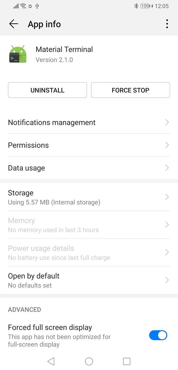 EMUI 9 and Magic UI 2 full screen settings